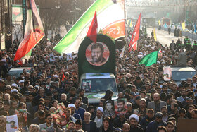 مراسم تشییع پیکر مطهر شهید «مهدی ظریف»، مدافع امنیت در مشهد