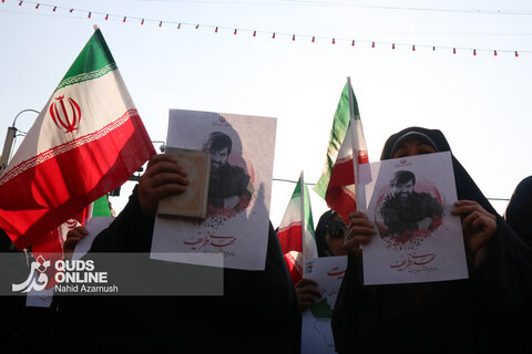 گزارش تصویری | مراسم تشییع پیکر مطهر شهید «مهدی ظریف»، مدافع امنیت در مشهد