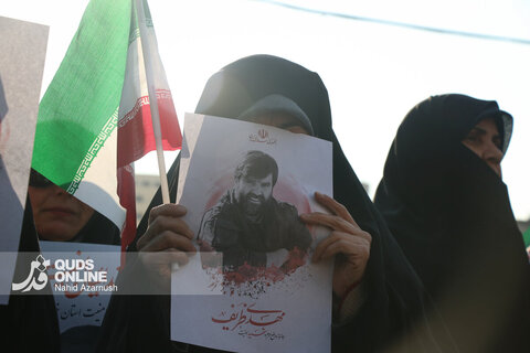 گزارش تصویری | مراسم تشییع پیکر مطهر شهید «مهدی ظریف»، مدافع امنیت در مشهد