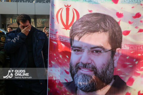 گزارش تصویری | مراسم تشییع پیکر مطهر شهید «مهدی ظریف»، مدافع امنیت در مشهد