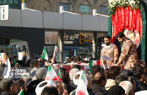 گزارش تصویری | مراسم تشییع پیکر مطهر شهید «مهدی ظریف»، مدافع امنیت در مشهد