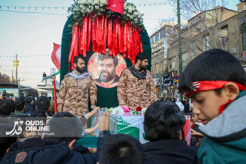 گزارش تصویری | مراسم تشییع پیکر مطهر شهید «مهدی ظریف»، مدافع امنیت در مشهد