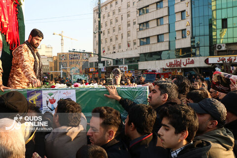گزارش تصویری | مراسم تشییع پیکر مطهر شهید «مهدی ظریف»، مدافع امنیت در مشهد