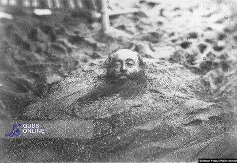 عکس | بازی با شنهای ساحل به سبک دوره ناصرالدین شاه!