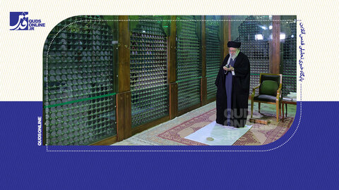 حضور آیت‌الله خامنه‌ای در حرم مطهر امام خمینی(ره)