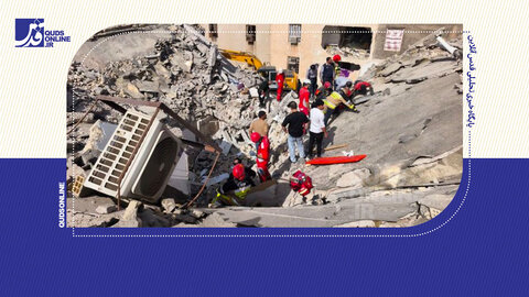 نمای واضح از انفجار ساختمان در بندرعباس