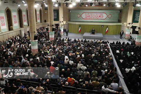 دیدار اقشار مردم با رهبر انقلاب به مناسبت چهل‌وهفتمین سالگرد پیروزی انقلاب اسلامی