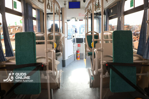 گزارش تصویری | آیین رونمایی از ۲۵ دستگاه اتوبوس جدید در مشهد