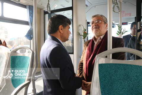 گزارش تصویری | آیین رونمایی از ۲۵ دستگاه اتوبوس جدید در مشهد