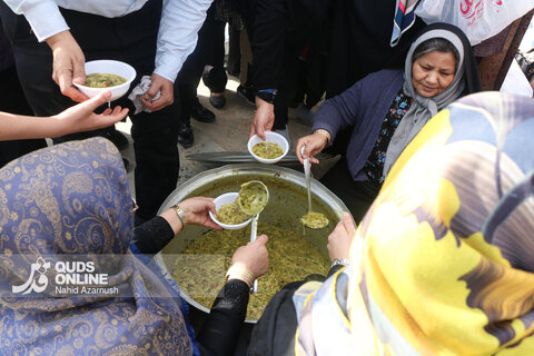 گزارش تصویری | آیین چراغ برات در بهشت رضا (ع) - مشهد