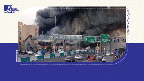 آتش‌سوزی در بازارچه جنت‌آبادِ تهران