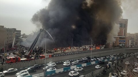 آتش سوزی بازار جنت 