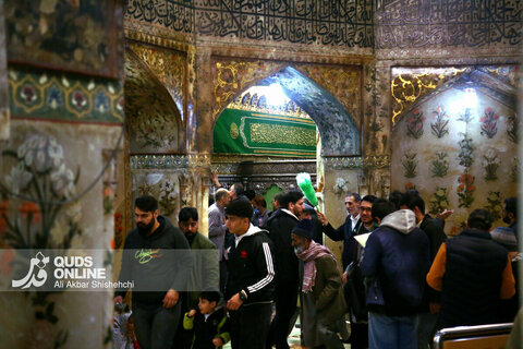حال و هوای حرم مطهر حضرت معصومه (س) در آستانه نیمه شعبان