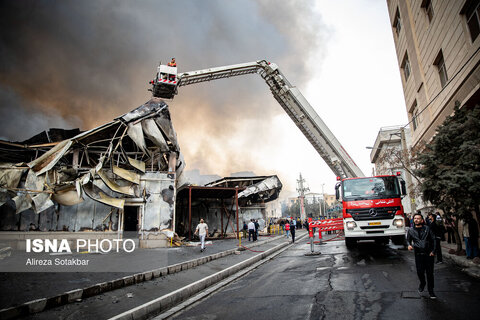 آتش‌سوزی بازار بزرگ جنت‌ - تهران