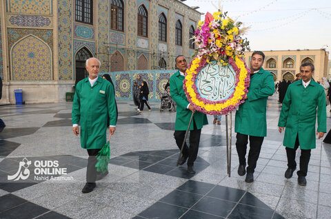 گزارش تصویری | حرم مطهر رضوی در شب نیمه شعبان