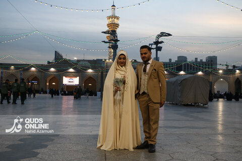 گزارش تصویری | حرم مطهر رضوی در شب نیمه شعبان