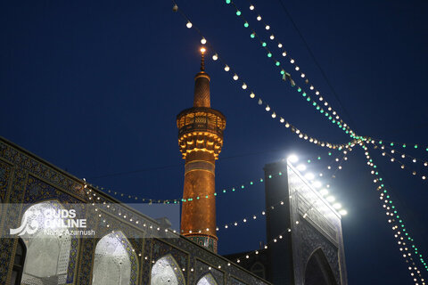 گزارش تصویری | حرم مطهر رضوی در شب نیمه شعبان