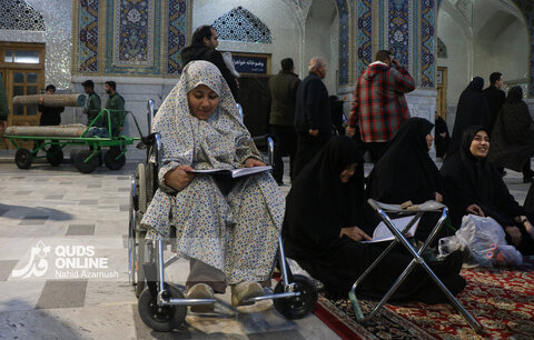 گزارش تصویری | حرم مطهر رضوی در شب نیمه شعبان