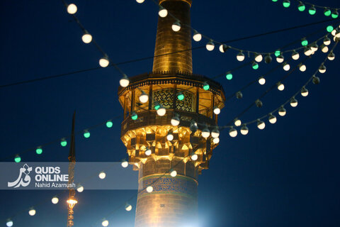 گزارش تصویری | حرم مطهر رضوی در شب نیمه شعبان