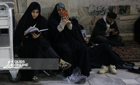 گزارش تصویری | حرم مطهر رضوی در شب نیمه شعبان