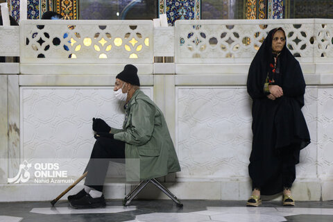 گزارش تصویری | حرم مطهر رضوی در شب نیمه شعبان