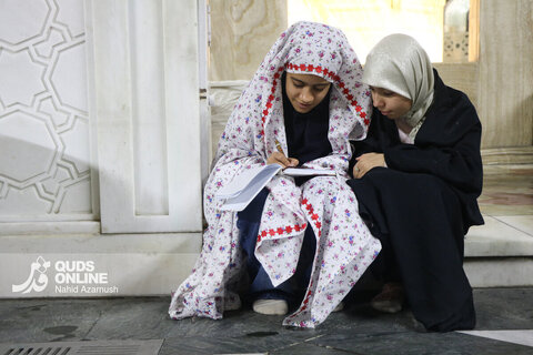 گزارش تصویری | حرم مطهر رضوی در شب نیمه شعبان