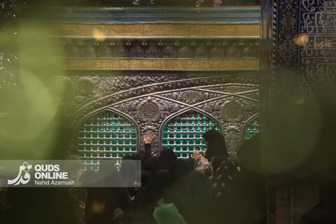 گزارش تصویری | حرم مطهر رضوی در شب نیمه شعبان