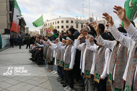 گزارش تصویری | اجتماع بزرگ منتظران ظهور در مشهد