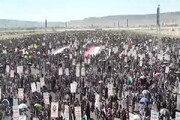 راهپیمایی گسترده یمنی‌ها در حمایت از فلسطین و آمادگی برای نبرد