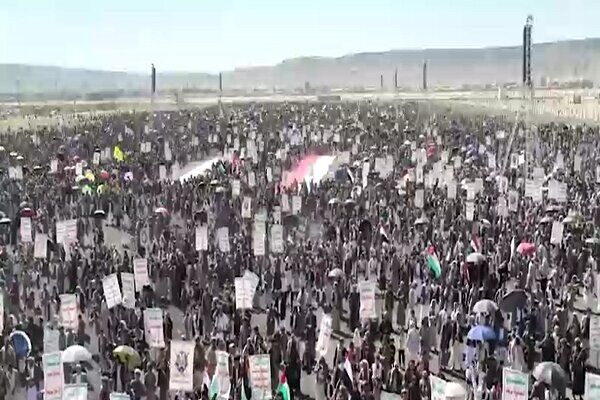 راهپیمایی گسترده یمنی‌ها در حمایت از فلسطین و آمادگی برای نبرد