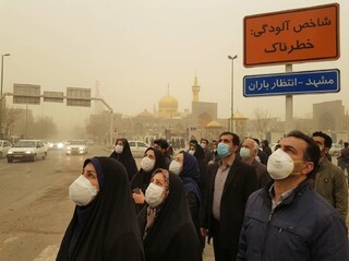 سومین روز پیاپی آلودگی هوا در مشهد
