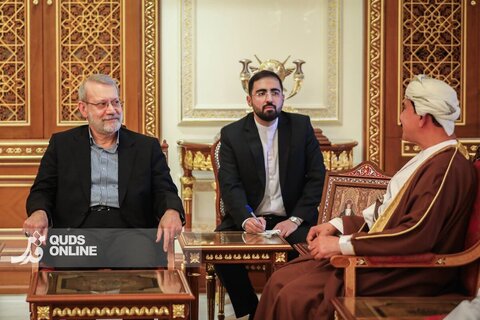 دیدار علی لاریجانی با وزیر دفتر سلطنتی عمان