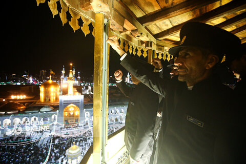 گلبانگ الله اکبر در حرم مطهر رضوی