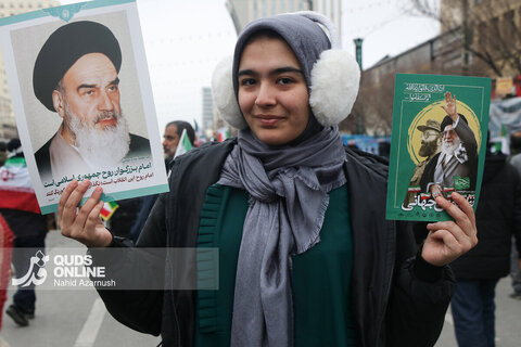 گزارش تصویری | راهپیمایی ۲۲ بهمن در مشهد - ۱