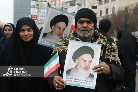 گزارش تصویری | راهپیمایی ۲۲ بهمن در مشهد - ۱