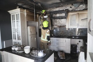 سه مصدوم بر اثر حریق یک هتل آپارتمان در مشهد