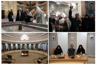 اردوی دانشجویان دانشگاه هنر ایران در حرم مطهر رضوی برگزار شد