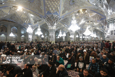 مراسم اربعین شهدای فتنه آمریکایی و صهیونیستی - حرم مطهر رضوی