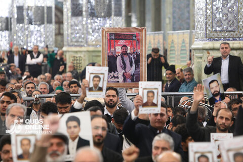 مراسم اربعین شهدای فتنه آمریکایی و صهیونیستی - حرم مطهر رضوی