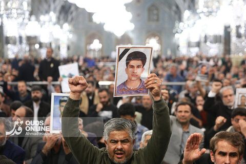 مراسم اربعین شهدای فتنه آمریکایی و صهیونیستی - حرم مطهر رضوی