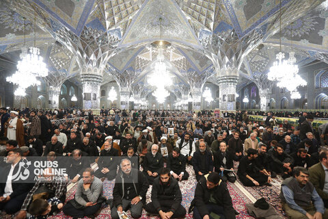 مراسم اربعین شهدای فتنه آمریکایی و صهیونیستی - حرم مطهر رضوی