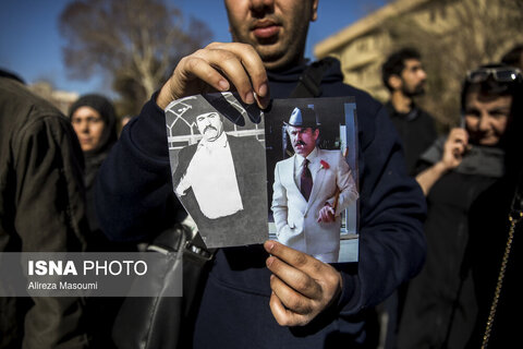 مراسم تشییع پیکر «عنایت بخشی»