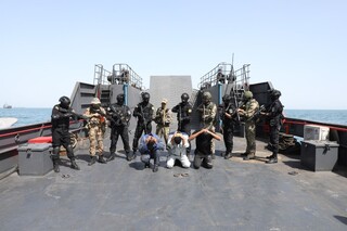 تمرین آزادسازی کشتی ربوده شده در رزمایش مرکب دریایی نیروهای دریایی ایران و فدراسیون روسیه