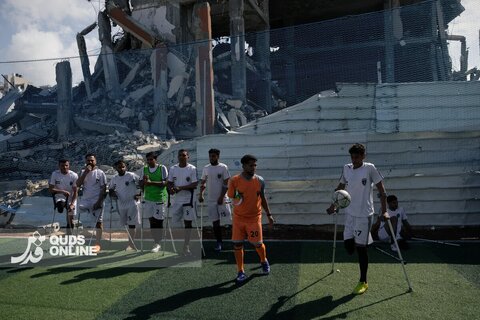 عکس | بازگشت فوتبال به غزه
