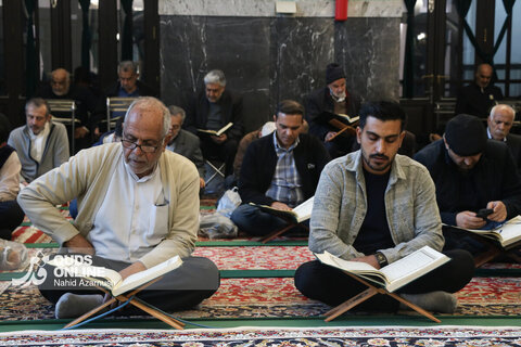 گزارش تصویری | ترتیل خوانی قرآن کریم در حرم مطهر رضوی