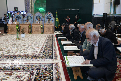 گزارش تصویری | ترتیل خوانی قرآن کریم در حرم مطهر رضوی