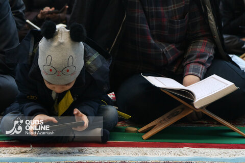 گزارش تصویری | ترتیل خوانی قرآن کریم در حرم مطهر رضوی