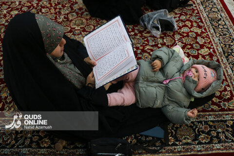 گزارش تصویری | ترتیل خوانی قرآن کریم در حرم مطهر رضوی
