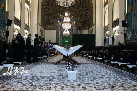 گزارش تصویری | ترتیل خوانی قرآن کریم در حرم مطهر رضوی