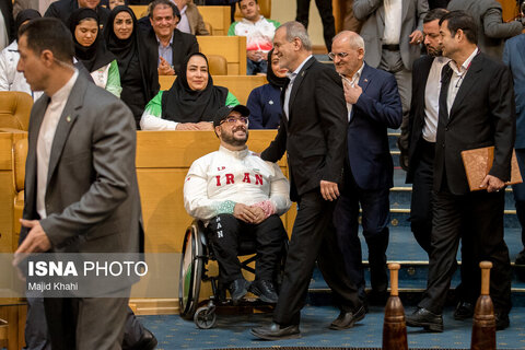 آیین تجلیل از مدال‌آوران پارالمپیک با حضور رئیس جمهور